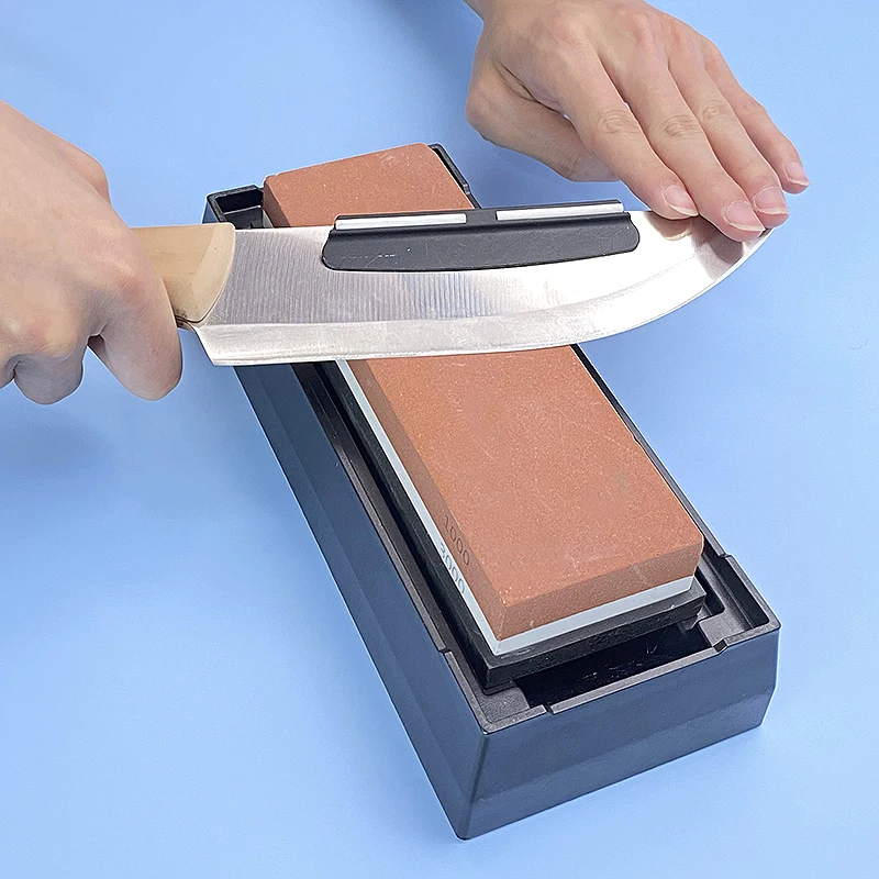 New base 400 1000 3000 grit Double-sided sharpening stone base Angle guide set Kitchen knife sharpener grinding whetstoneleather
New base 400 1000 3000 grit Double-sided sharpening stone base Angle guide set Kitchen knife sharpener grinding whetstoneleather