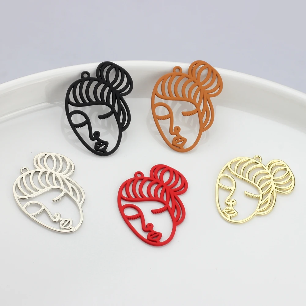 Zinc Alloy Art Abstract Human Face Color Spray Paint Girl Charms 10pcs/lot For DIY Jewelry Findings Necklaces Making Accessories 
Zinc Alloy Art Abstract Human Face Color Spray Paint Girl Charms 10pcs/lot For DIY Jewelry Findings Necklaces Making Accessories
