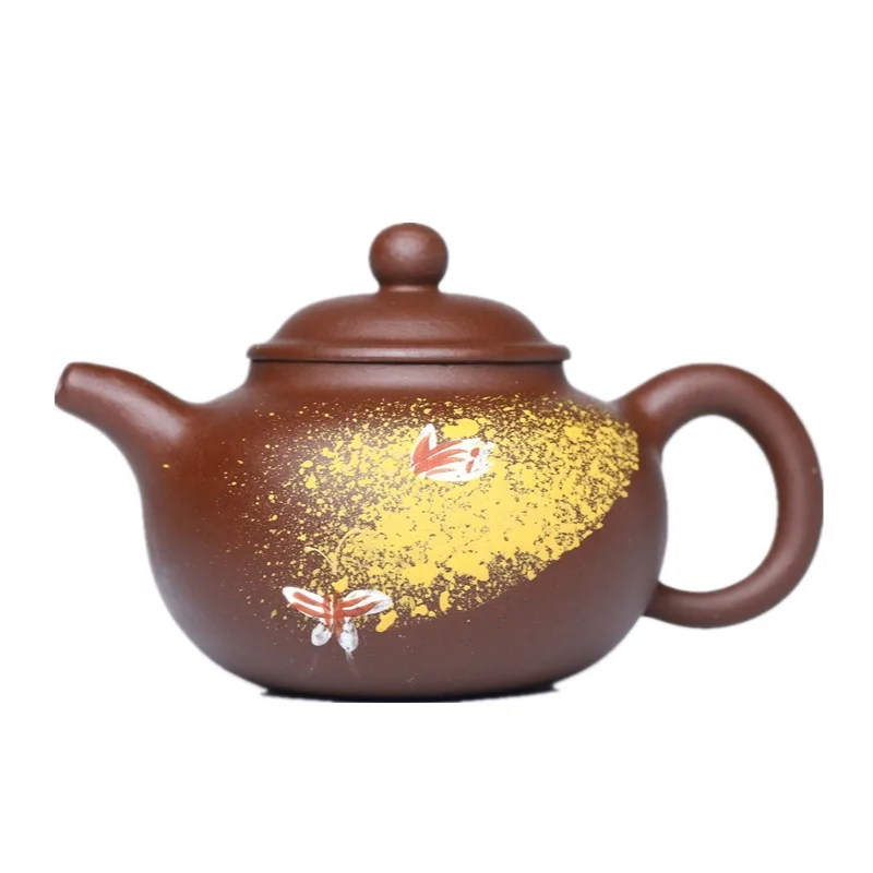 Yixing Zisha teapot raw ore purple clay full hand painted Butterfly Bead pot for tea making
Yixing Zisha teapot raw ore purple clay full hand painted Butterfly Bead pot for tea making