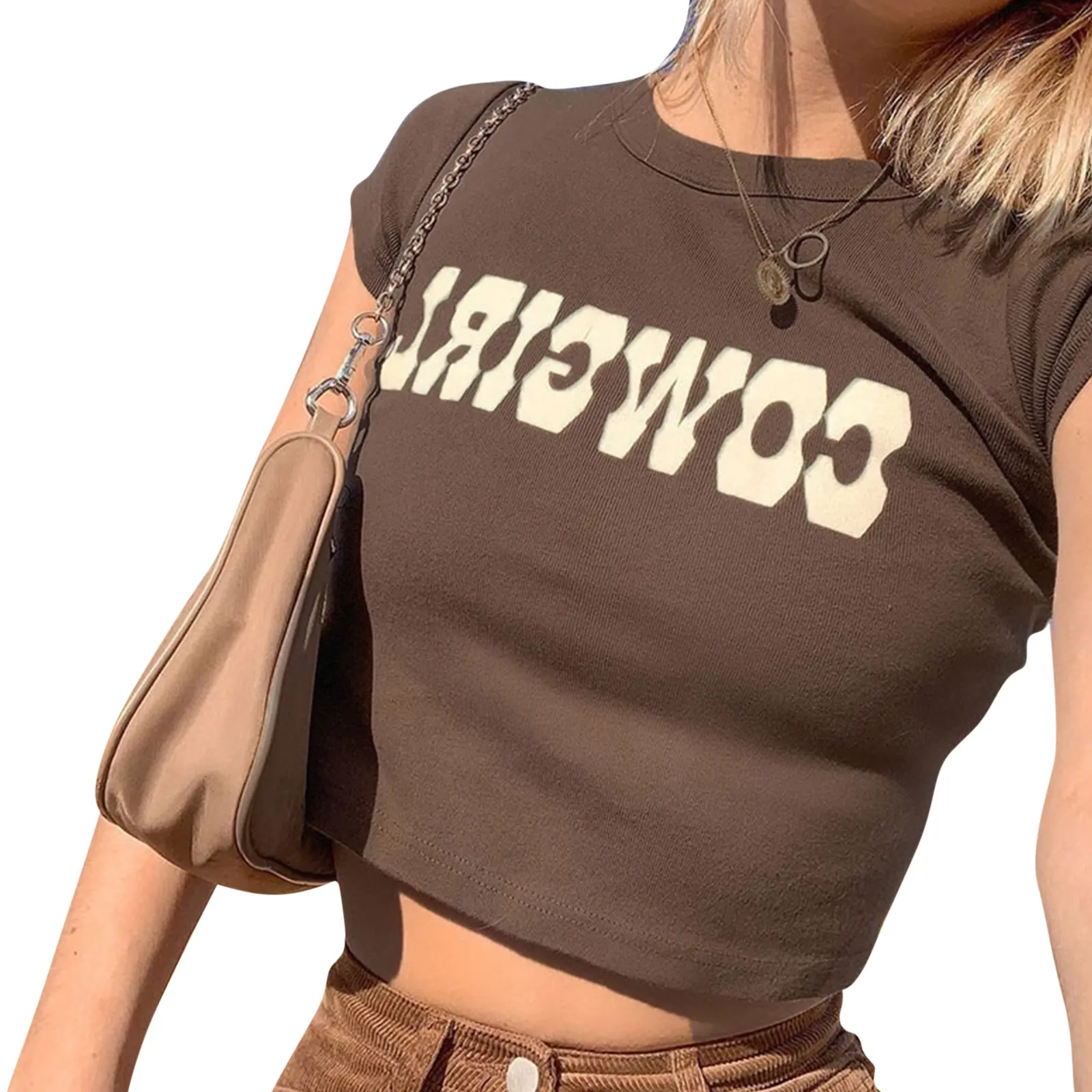 O Neck Crop Tops Women Summer Fashion COWGIRL Print Casual T Shirts Basic Sexy Streetwear Brown Short Sleeve Picnic ins
O Neck Crop Tops Women Summer Fashion COWGIRL Print Casual T Shirts Basic Sexy Streetwear Brown Short Sleeve Picnic ins