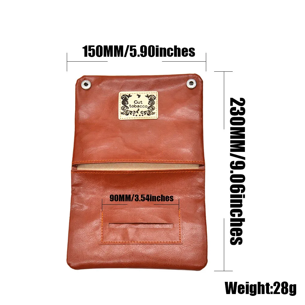 PU Leather Tobacco Pouch Bag Pipe Cigarette Holder Waterproof Smoking Paper Holder Wallet Bag Portable Tobacco Storage Bags
PU Leather Tobacco Pouch Bag Pipe Cigarette Holder Waterproof Smoking Paper Holder Wallet Bag Portable Tobacco Storage Bags