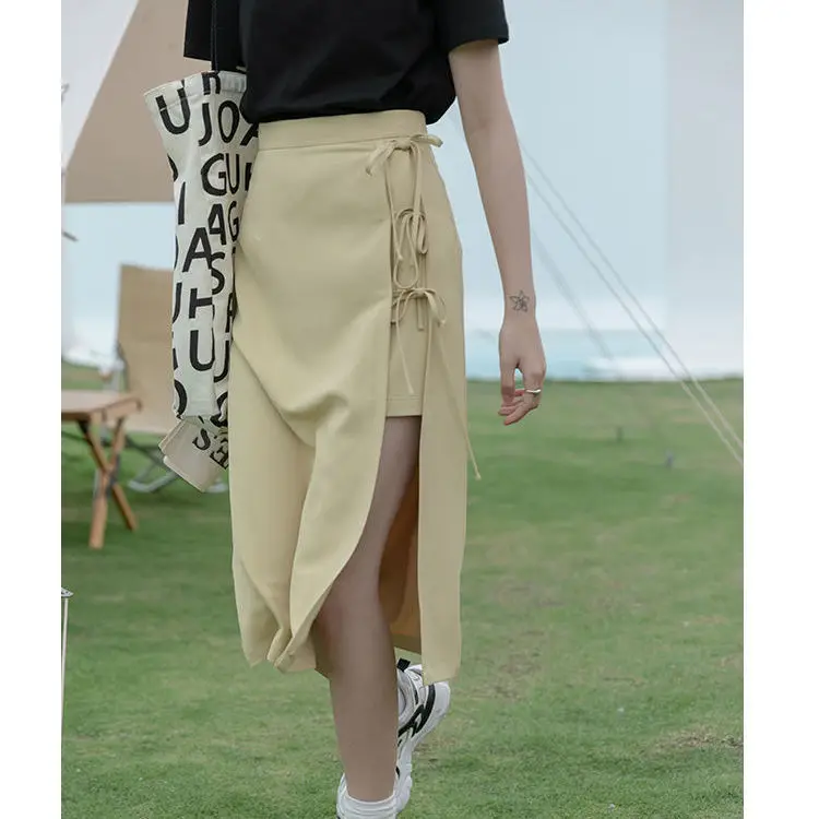 Women's Casual Irregular Side Split Slim Skirt Ladies 2021 Summer Streetwear High Waist Skirt Side Lace Up Skirt For Women
Women's Casual Irregular Side Split Slim Skirt Ladies 2021 Summer Streetwear High Waist Skirt Side Lace Up Skirt For Women