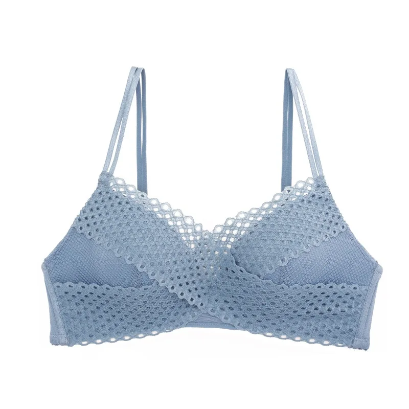 Bras for Women Sexy Lace Ladies Gathered Thin No Steel Ring Home Underwear Breathable Adjustable Elegant Girls Bralette 2021
Bras for Women Sexy Lace Ladies Gathered Thin No Steel Ring Home Underwear Breathable Adjustable Elegant Girls Bralette 2021