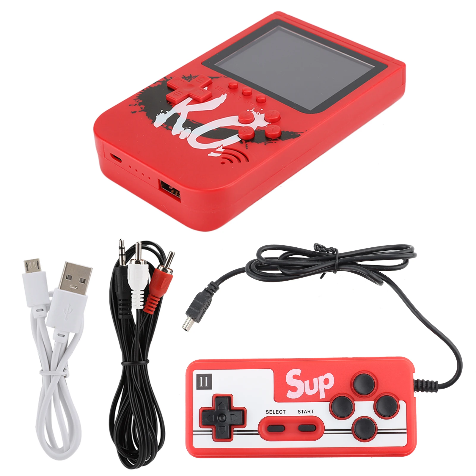 New Portable Mini Retro Handheld Game Console 10000mAh Power Bank With Gamepad 400 Games Handheld Game Console Red
New Portable Mini Retro Handheld Game Console 10000mAh Power Bank With Gamepad 400 Games Handheld Game Console Red