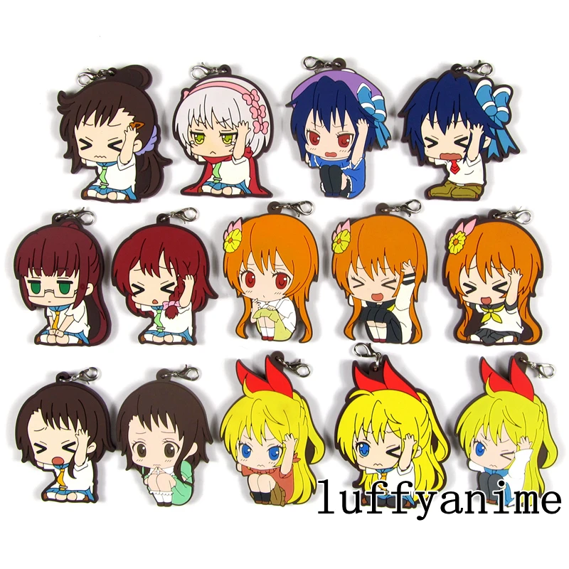 Nisekoi Rubber Mascot Pendant Kirisaki Chitoge Tachibana Marika Tsugumi Seishiro Onodera Haru cute Phone Strap Chain Keychain
Nisekoi Rubber Mascot Pendant Kirisaki Chitoge Tachibana Marika Tsugumi Seishiro Onodera Haru cute Phone Strap Chain Keychain