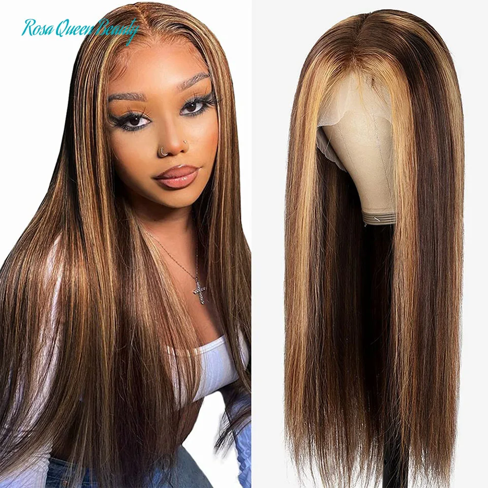 Highlight Wig Brown Colored Human Hair Wigs For Women Ombre P4/27 Straight Lace Front Wig Highlight Lace Front Body Wave Wigs
Highlight Wig Brown Colored Human Hair Wigs For Women Ombre P4/27 Straight Lace Front Wig Highlight Lace Front Body Wave Wigs