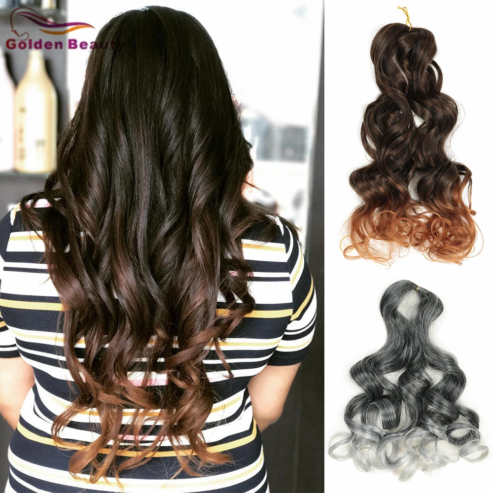 Golden Beauty Synthetic Loose Wave Curly-End Crochet Braiding Curls 20Inch Wavy Hair Bundles For Black Women
Golden Beauty Synthetic Loose Wave Curly-End Crochet Braiding Curls 20Inch Wavy Hair Bundles For Black Women
