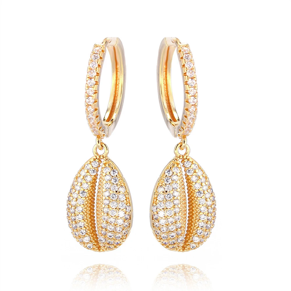 Trendy Full Cubic Zirconia Shell Gold Hoop Earrings Ocean Series Dangle Drop Earrings for Women Fashion Jewelry 2021
Trendy Full Cubic Zirconia Shell Gold Hoop Earrings Ocean Series Dangle Drop Earrings for Women Fashion Jewelry 2021