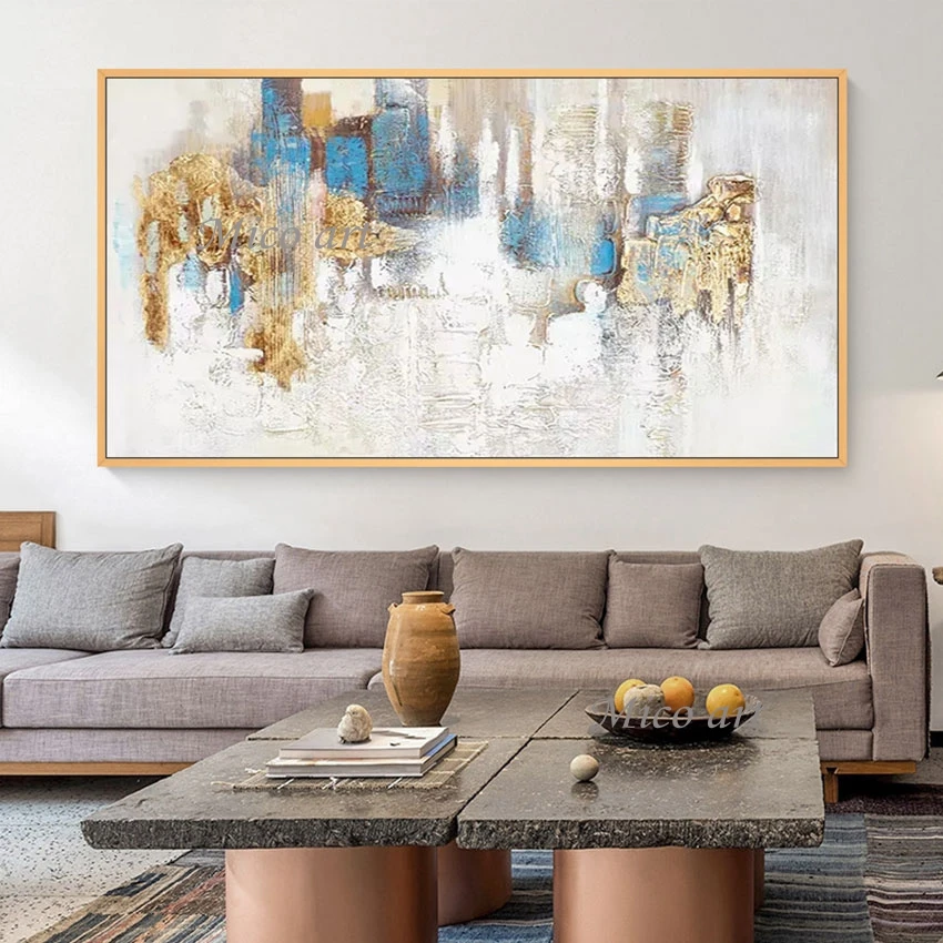 Modern New Abstract Gold Foil Thick Acrylic Art Oil Painting On Canvas 100% Hand-painted Wall Hanging Picture Artwork
Modern New Abstract Gold Foil Thick Acrylic Art Oil Painting On Canvas 100% Hand-painted Wall Hanging Picture Artwork