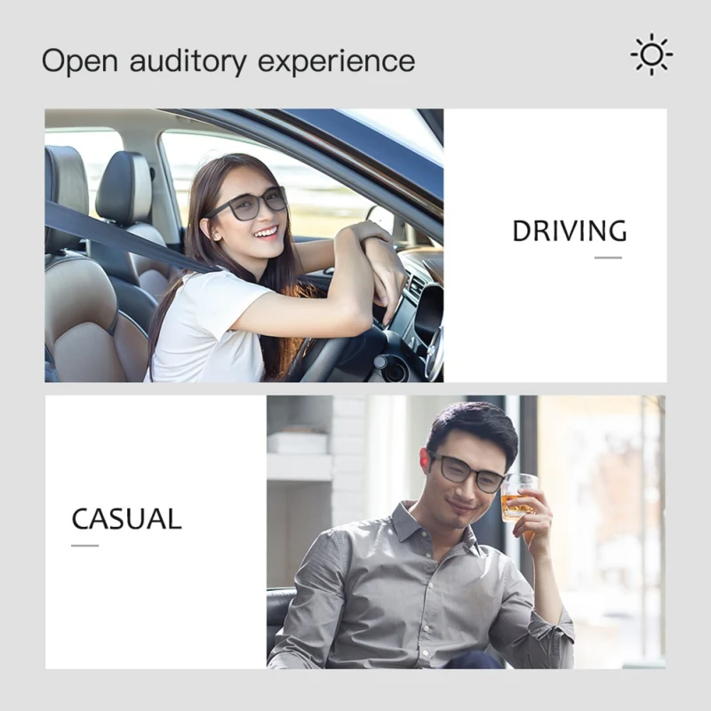 Black Smart Glasses E30 Rechargable Sunglasses Technology HiFi Headphone With Microphone Bluetooth Audio Glasses
Black Smart Glasses E30 Rechargable Sunglasses Technology HiFi Headphone With Microphone Bluetooth Audio Glasses