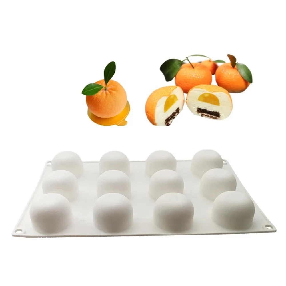 Orange Fruit Mousse Cake Baking Molds 12 Cavity Non-stick Silicone Chocolate Cake Mold Kitchen DIY Cake Decorating Tools
Orange Fruit Mousse Cake Baking Molds 12 Cavity Non-stick Silicone Chocolate Cake Mold Kitchen DIY Cake Decorating Tools