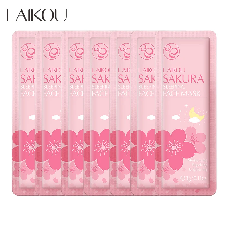 7 шт. увлажняющая и питающая маска для лица LAIKOU Sakura | Красота здоровье