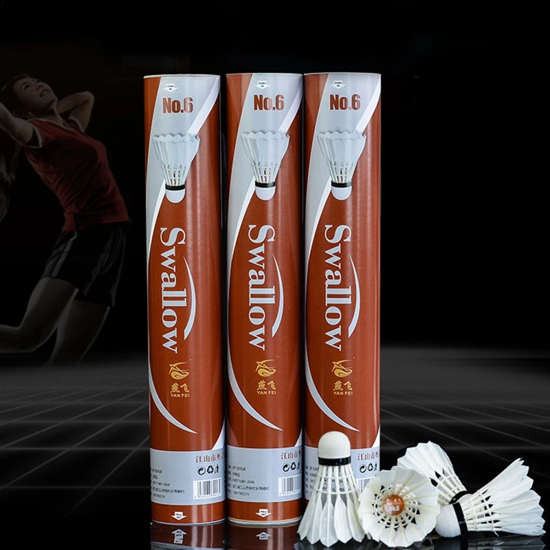 12 Pcs / Lot Badminton Goose Down Badminton Ball Shuttlecock Outdoor Sports Fitness Accessories
12 Pcs / Lot Badminton Goose Down Badminton Ball Shuttlecock Outdoor Sports Fitness Accessories