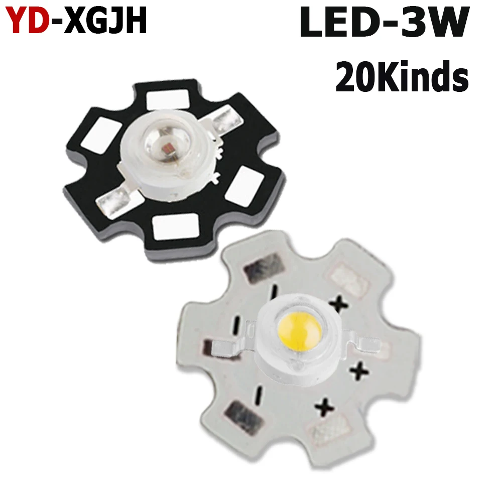 High Power 3W warm cool natural white Red green Royal blue Yellow Ice blue Amber Pink 380-840nm GRB LED With 20mm star pcb
High Power 3W warm cool natural white Red green Royal blue Yellow Ice blue Amber Pink 380-840nm GRB LED With 20mm star pcb