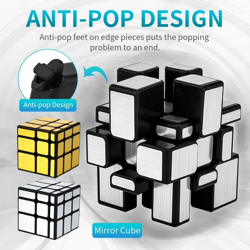 MOYU Meilong Irregular Speed Magic Cube 3x3x3 Mirro Windmill Pyramid SQ1 Axis Skew Stickerless Puzzle Educational Toys for Child
MOYU Meilong Irregular Speed Magic Cube 3x3x3 Mirro Windmill Pyramid SQ1 Axis Skew Stickerless Puzzle Educational Toys for Child