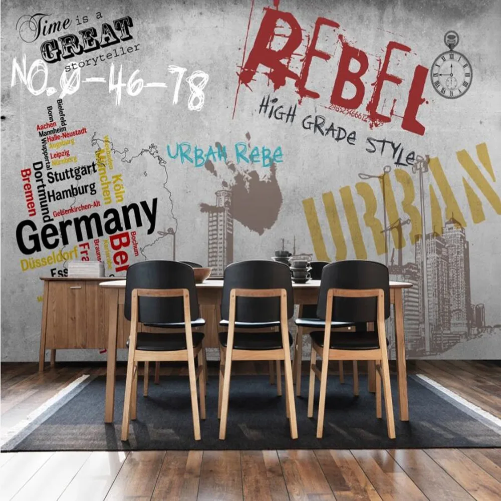 Milofei manufacturers custom retro Europe and America street graffiti cement wall bedroom living room background wallpaper mural
Milofei manufacturers custom retro Europe and America street graffiti cement wall bedroom living room background wallpaper mural
