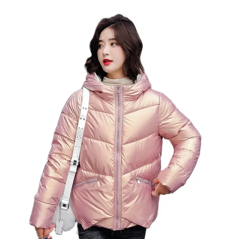 Women Winter Short Hooded Glossy Waterproof Big Pocket Bubble Coat Puffer Jacket Cotton Padded Parkas Warm Outwear Overcoat
Women Winter Short Hooded Glossy Waterproof Big Pocket Bubble Coat Puffer Jacket Cotton Padded Parkas Warm Outwear Overcoat