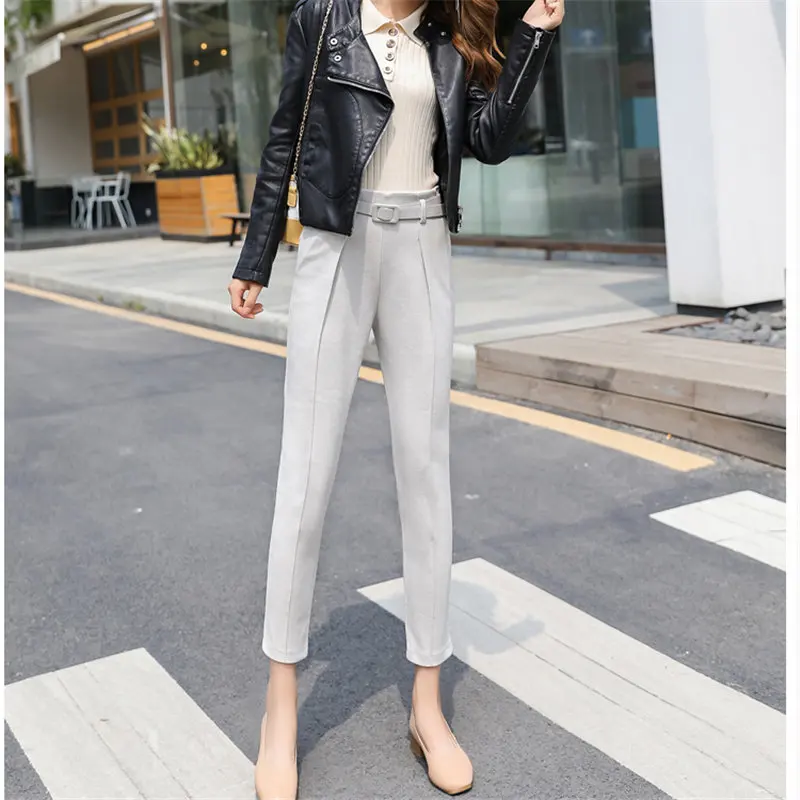 HziriP Hot All-Match Brief Casual Autumn Woolen Chic Thicken Plus Size Loose Ankle-Length Streetwear Office Lady Carrot Pants
HziriP Hot All-Match Brief Casual Autumn Woolen Chic Thicken Plus Size Loose Ankle-Length Streetwear Office Lady Carrot Pants