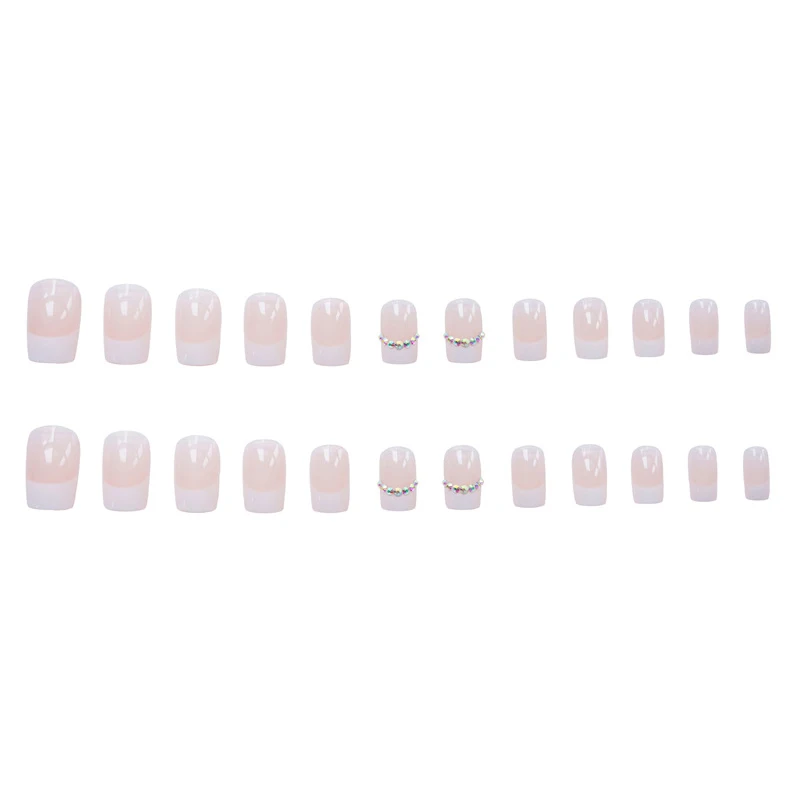 24pcs Rhinestone Inlaid Nail Patch Glue Type Removable Short Paragraph Fashion Manicure Save Time False Nail Patch SOYW889
24pcs Rhinestone Inlaid Nail Patch Glue Type Removable Short Paragraph Fashion Manicure Save Time False Nail Patch SOYW889