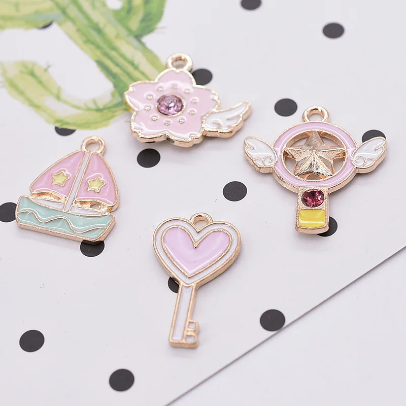 Kawaii DIY шарма эмаль, милые свисающие нефти сплава ювелирных изделий колье серьги кулон волшебной серии Аксессуары
Kawaii DIY шарма эмаль, милые свисающие нефти сплава ювелирных изделий колье серьги кулон волшебной серии Аксессуары