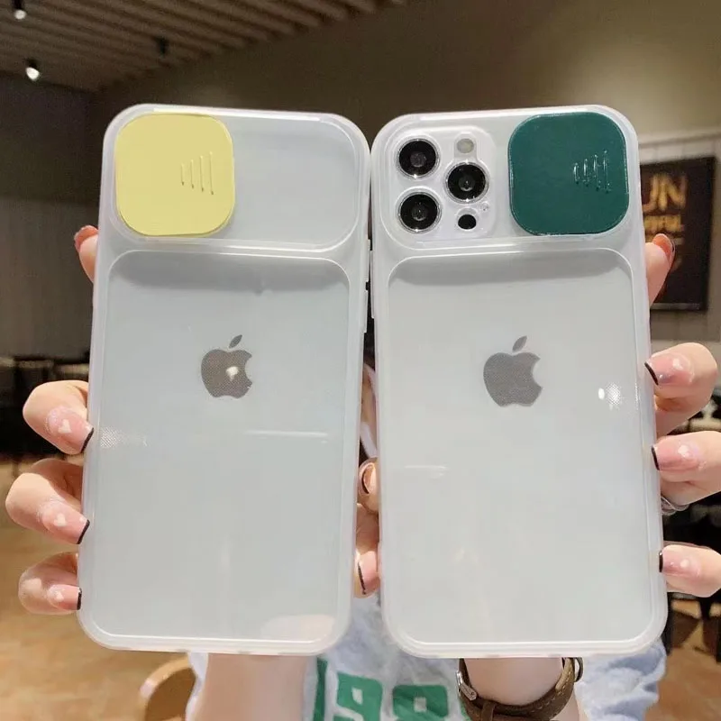 Candy Color Push Camera Protection Phone Case For iPhone 11 12 Pro Max 8 7 Plus X XS Max XR Transparent Back Cover 
Candy Color Push Camera Protection Phone Case For iPhone 11 12 Pro Max 8 7 Plus X XS Max XR Transparent Back Cover