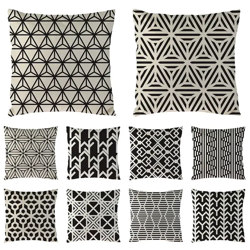 New Mustard Pillow Case Black Fall Autumn Geometric Cushion Cover Car Pillow Covers Pillowcase 45*45 Housse De Coussin 1652 
New Mustard Pillow Case Black Fall Autumn Geometric Cushion Cover Car Pillow Covers Pillowcase 45*45 Housse De Coussin 1652