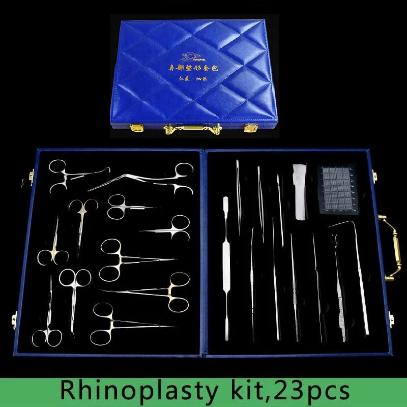 Rhinoplasty Set 23pcs Stainless Steel Nasal Scissors Septum Nose Needle Holder Rhinoplasty Surgical Instruments And Tools
Rhinoplasty Set 23pcs Stainless Steel Nasal Scissors Septum Nose Needle Holder Rhinoplasty Surgical Instruments And Tools
