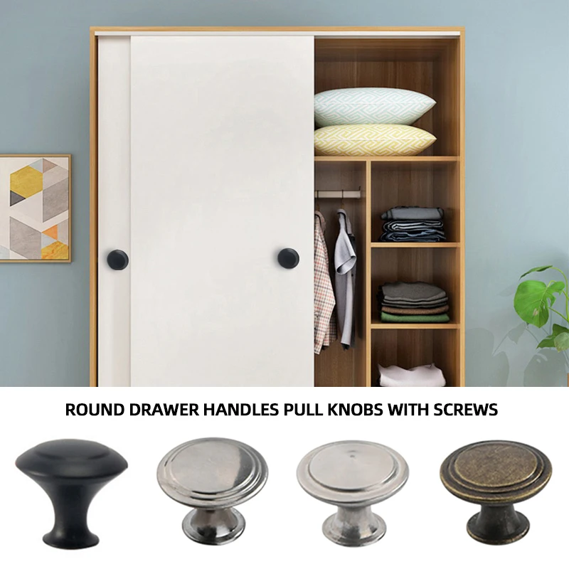 Stainless Steel Door Drawer Cabinet Wardrobe Round Pull Handle With Screws Knobs Handle Kitchen Furniture Hardware
Stainless Steel Door Drawer Cabinet Wardrobe Round Pull Handle With Screws Knobs Handle Kitchen Furniture Hardware