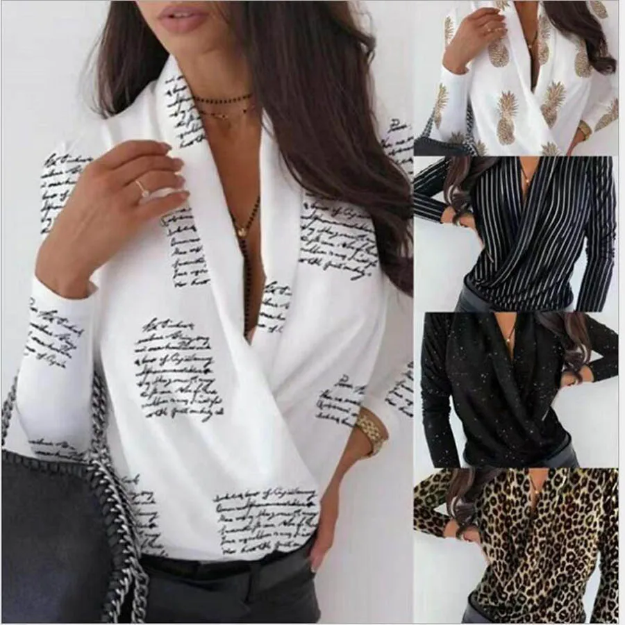 DIOROBBEN Ladies Office Women Shirts Sexy V-neck Blouses women fashion 2020 Summer Tops Elegant Long Sleeve women blouse 
DIOROBBEN Ladies Office Women Shirts Sexy V-neck Blouses women fashion 2020 Summer Tops Elegant Long Sleeve women blouse