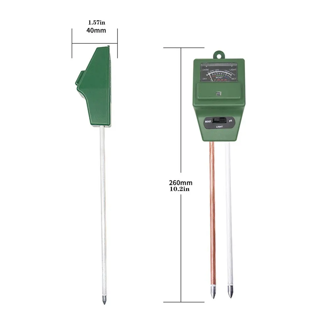 New 3-in-1 Horticultural Soil Tester Double-needle Detection Moisture/Light/pH Tester Gardening Tool Farm Supplies
New 3-in-1 Horticultural Soil Tester Double-needle Detection Moisture/Light/pH Tester Gardening Tool Farm Supplies