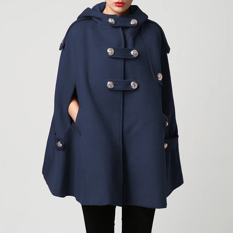 VONDA Women Cape Coats Autumn Winter Hooded Cloak Capes Overcoats Bohemian Solid Outerwear Plus Size Beach Streetwears S-5XL
VONDA Women Cape Coats Autumn Winter Hooded Cloak Capes Overcoats Bohemian Solid Outerwear Plus Size Beach Streetwears S-5XL