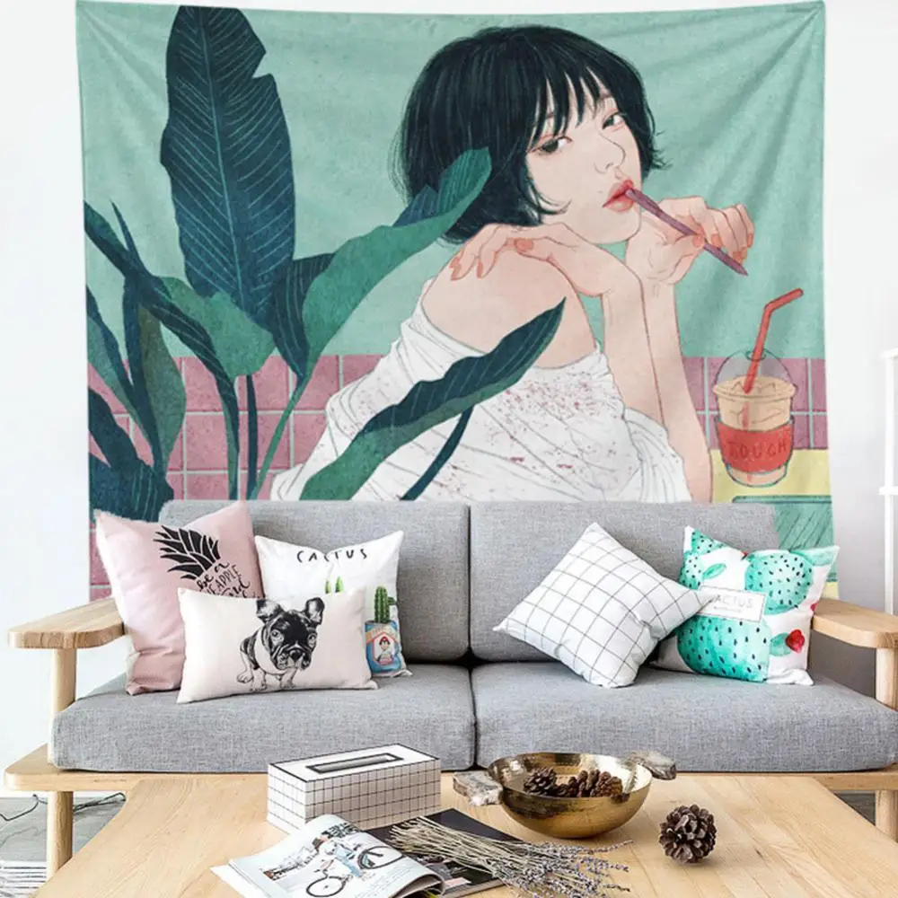 Hot Selling Freehand Sketching Style Girl Carpet Tapestry Blanket Rug Home Living Room Decor
Hot Selling Freehand Sketching Style Girl Carpet Tapestry Blanket Rug Home Living Room Decor