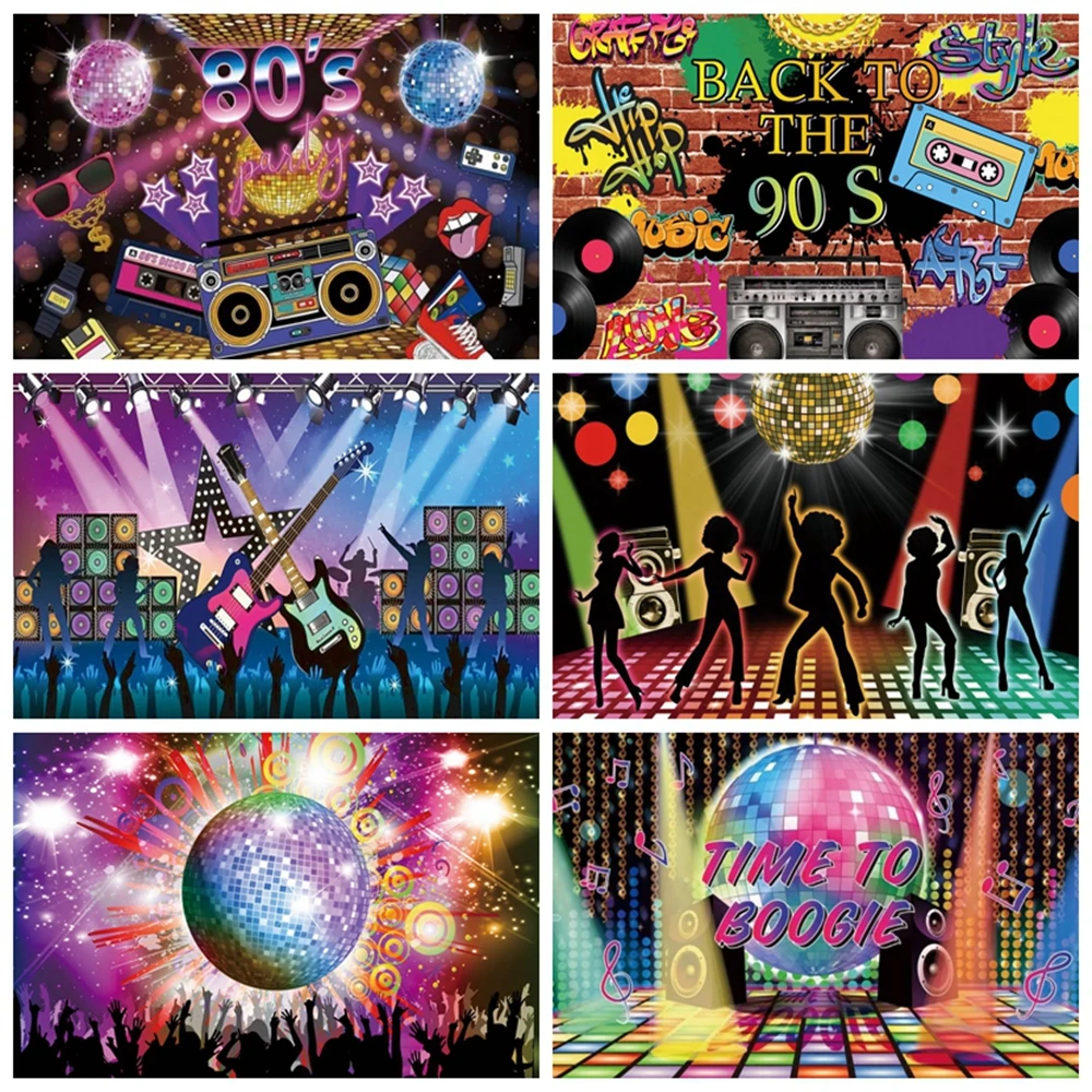 80s 90s Disco Party Birthday Backdrop Music Dance Show Time Stage Recorder Ball Photography Background Photophone Photocall Prop
80s 90s Disco Party Birthday Backdrop Music Dance Show Time Stage Recorder Ball Photography Background Photophone Photocall Prop