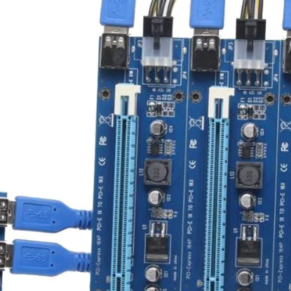 PCIE PCI-E PCI Express 1X to 16X Riser Card 1 to 4 USB3.0 Multiplier Hub Adapter for Bitcoin Mining Miner Mining Device
PCIE PCI-E PCI Express 1X to 16X Riser Card 1 to 4 USB3.0 Multiplier Hub Adapter for Bitcoin Mining Miner Mining Device