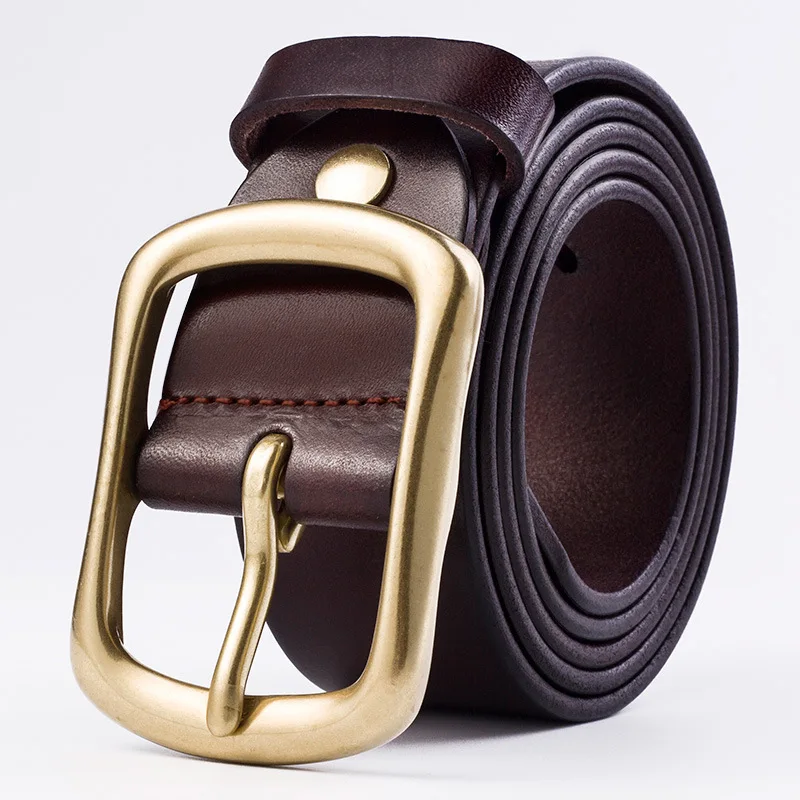 Belt men's leather belt youth pin buckle casual pure copper leather pants belt men's belt
Belt men's leather belt youth pin buckle casual pure copper leather pants belt men's belt