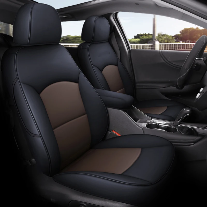 LUNDA Custom Fit Full Set Car Seat Covers for Select Chevrolet Malibu XL2016 2017 2018 2019 2020 2021 Leatherette (Black/coffee)
LUNDA Custom Fit Full Set Car Seat Covers for Select Chevrolet Malibu XL2016 2017 2018 2019 2020 2021 Leatherette (Black/coffee)