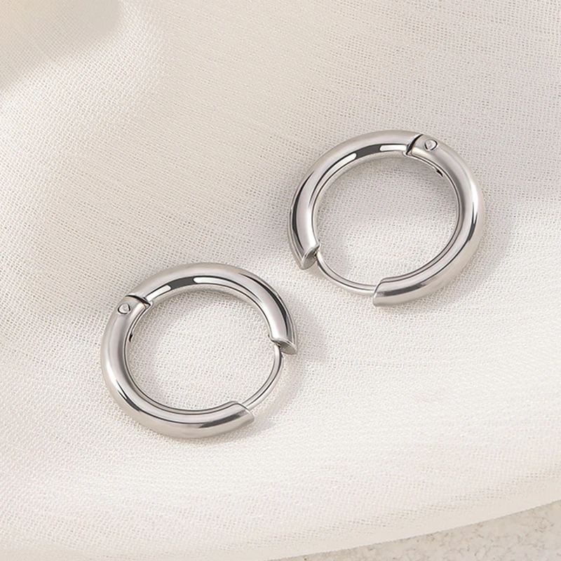 1pair Stainless Steel Silver Punk Rock Earring Women Men Circle Earrings Unisex Rock Hoop Earring Jewelry Accessories
1pair Stainless Steel Silver Punk Rock Earring Women Men Circle Earrings Unisex Rock Hoop Earring Jewelry Accessories