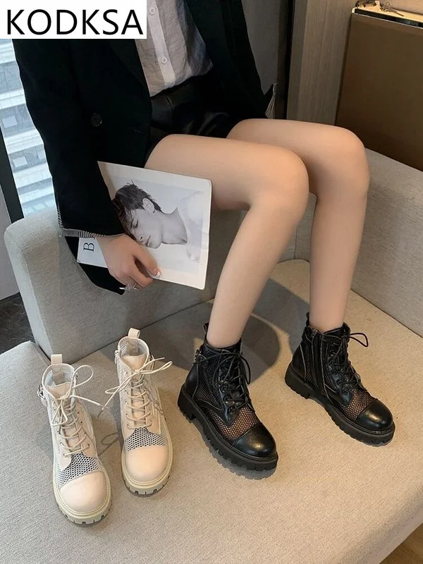 Net Red Thick-soled Short Boots Women 2021 New Spring and Summer Thin Breathable Mesh Sandals Fashion British Style Martin Boots
Net Red Thick-soled Short Boots Women 2021 New Spring and Summer Thin Breathable Mesh Sandals Fashion British Style Martin Boots