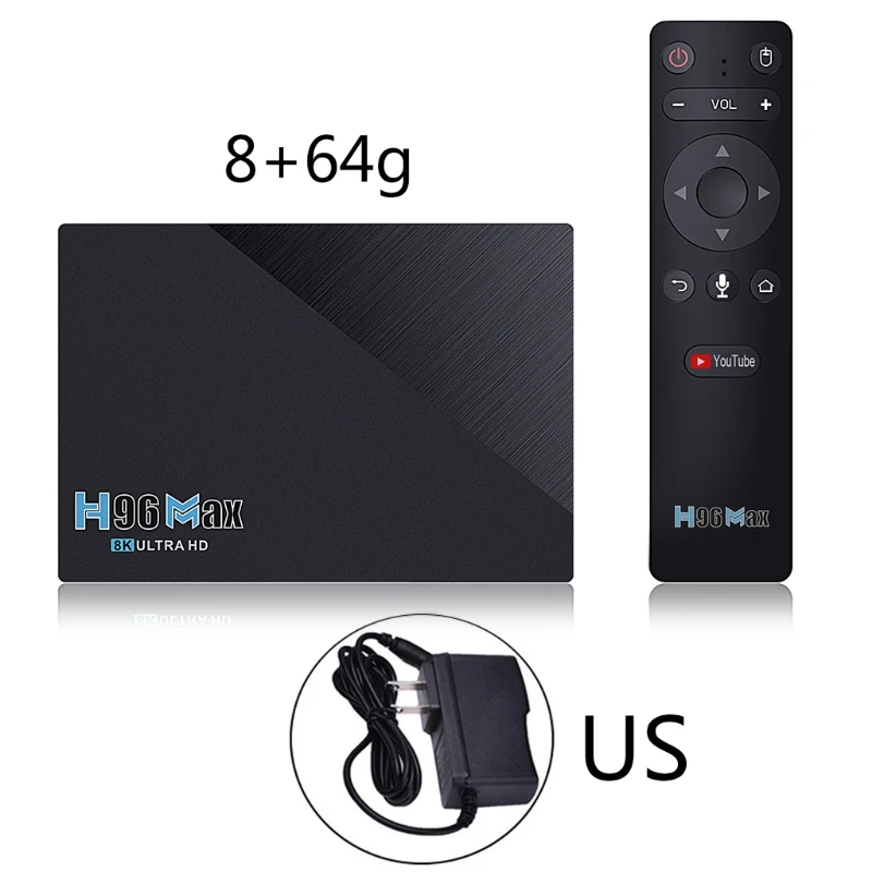 New H96 Max 3566 Set-top Box 8GB/64G Dual-band Wifi 11.0 Bluetooth 4.0 TV Box
New H96 Max 3566 Set-top Box 8GB/64G Dual-band Wifi 11.0 Bluetooth 4.0 TV Box