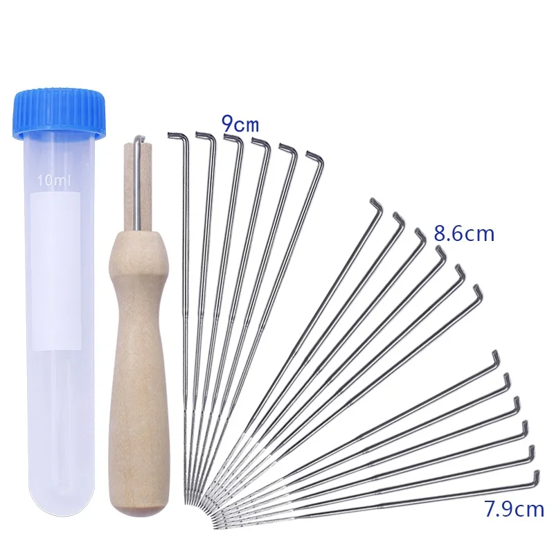 18Pcs 3 Sizes Felting Needles Artesanato Wool Felt Pocked Needles Set DIY Craft Felt Tools with Wood Handle with Bottle
18Pcs 3 Sizes Felting Needles Artesanato Wool Felt Pocked Needles Set DIY Craft Felt Tools with Wood Handle with Bottle