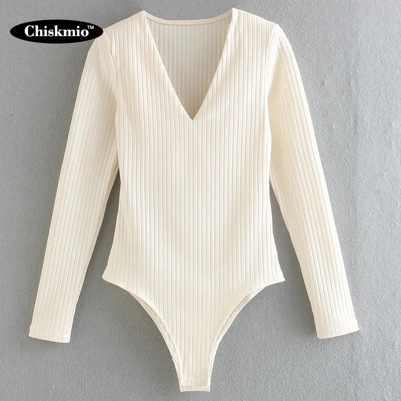 Women Fashion Shoulder Pads Snap-button Bodysuit Vintage V Neck Long Sleeve Female Playsuits Basic Tops White Slim One-Piece
Women Fashion Shoulder Pads Snap-button Bodysuit Vintage V Neck Long Sleeve Female Playsuits Basic Tops White Slim One-Piece