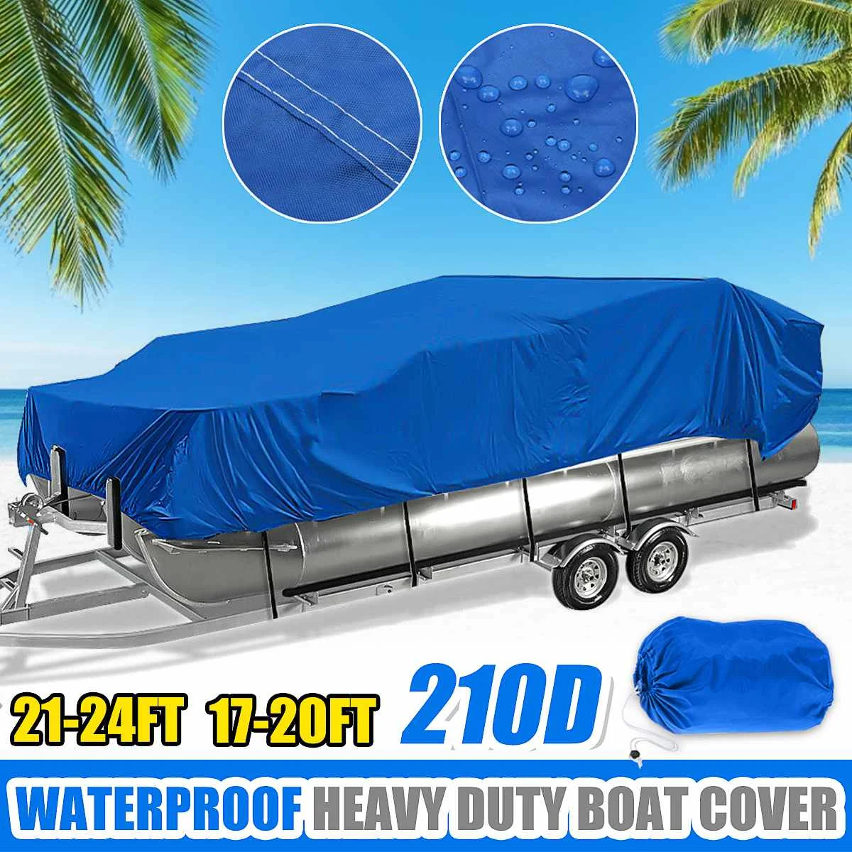 Pontoon Boat Cover Winter Snow Cover 210D 17-24Ft Square Boat Cover Waterproof Sunshade Dustproof Cover Marine Accessories
Pontoon Boat Cover Winter Snow Cover 210D 17-24Ft Square Boat Cover Waterproof Sunshade Dustproof Cover Marine Accessories
