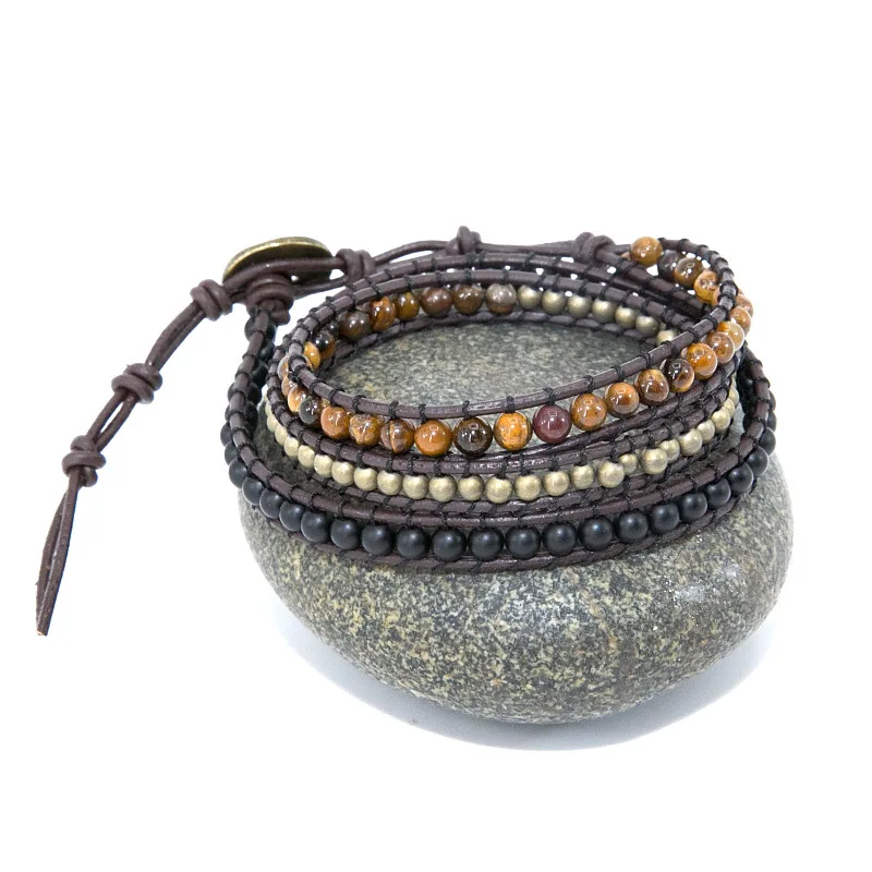 2021New Leather Wrap Natural Stone Bracelets Beaded Bracelet Fashion Women Bracelet Bohemian Bracelet Drop Shipping
2021New Leather Wrap Natural Stone Bracelets Beaded Bracelet Fashion Women Bracelet Bohemian Bracelet Drop Shipping