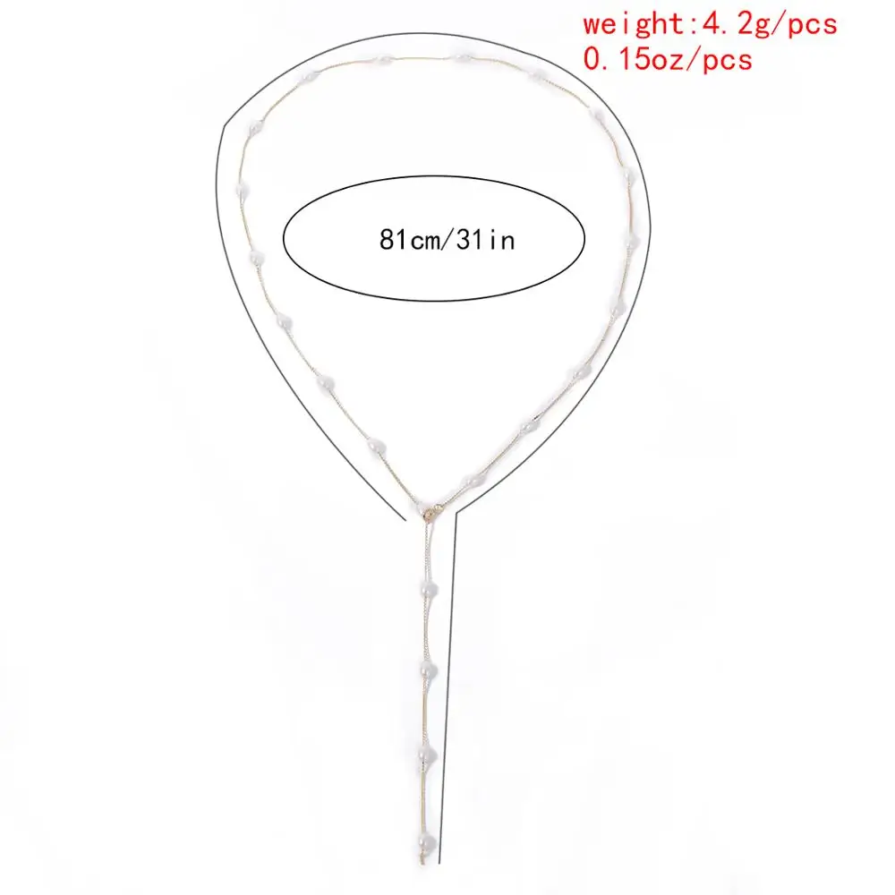 Lacteo Simple Minimalist Imitation Pearl Chain Choker Necklace Statement 2020 Fashion Oval Pearl Long Collar Clavicle Necklace
Lacteo Simple Minimalist Imitation Pearl Chain Choker Necklace Statement 2020 Fashion Oval Pearl Long Collar Clavicle Necklace