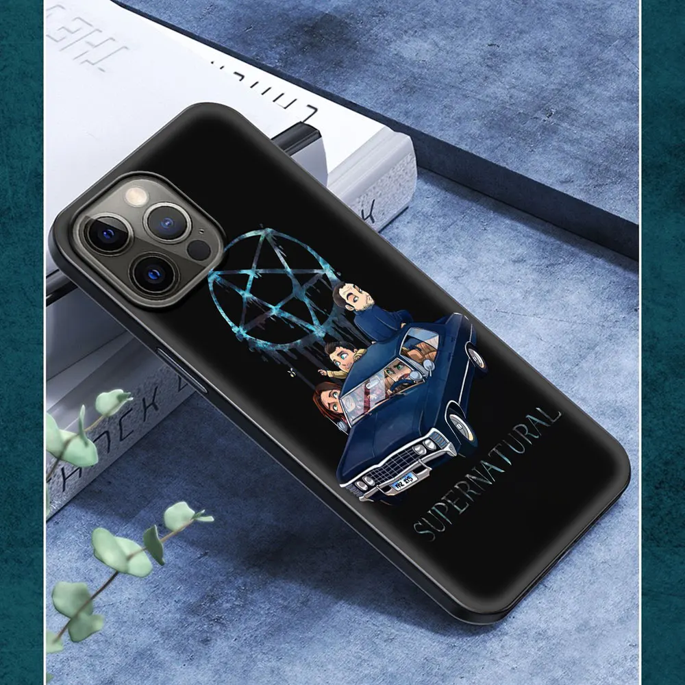 Phone Case For iPhone 11 12 Pro XS Max 8 7 Plus X XR Silicone Soft Black Shell Back Cover Coque Supernatural SPN Dean And Sam
Phone Case For iPhone 11 12 Pro XS Max 8 7 Plus X XR Silicone Soft Black Shell Back Cover Coque Supernatural SPN Dean And Sam