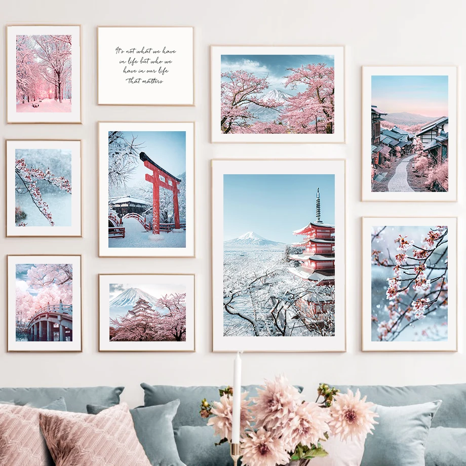 Winter Tokyo Mount Fuji Sakura Snow Quote Wall Art Canvas Painting Nordic Posters And Prints Wall Pictures For Living Room Decor
Winter Tokyo Mount Fuji Sakura Snow Quote Wall Art Canvas Painting Nordic Posters And Prints Wall Pictures For Living Room Decor