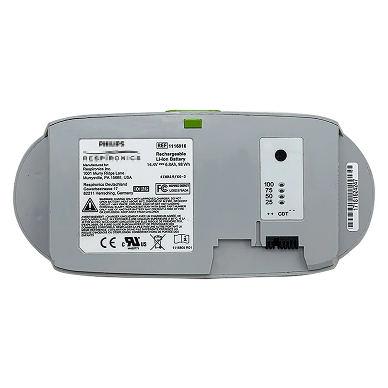 SimplyGo Mini Portable Oxygen Concentrator Standard Battery ERF 1116816 4INR19/66-2 14.4V 6800mAh Li-ion Battery
SimplyGo Mini Portable Oxygen Concentrator Standard Battery ERF 1116816 4INR19/66-2 14.4V 6800mAh Li-ion Battery