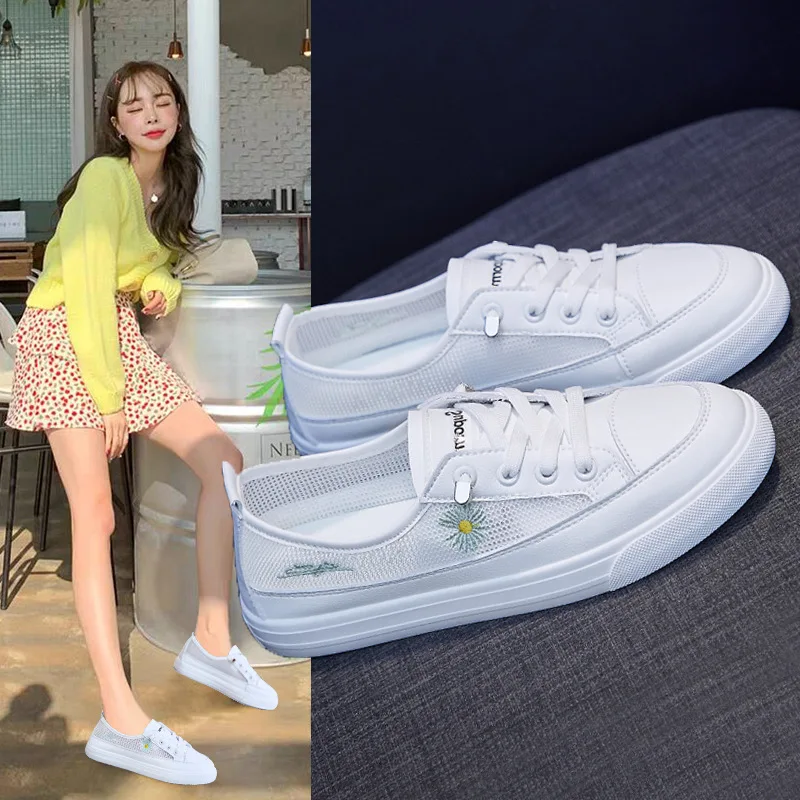 Новинка, женская обувь, шнуровка, плоская подошва, дышащая сетчатая Студенческая Повседневная обувь, женская обувь на плоской подошве, одно... 
Новинка, женская обувь, шнуровка, плоская подошва, дышащая сетчатая Студенческая Повседневная обувь, женская обувь на плоской подошве, одно...