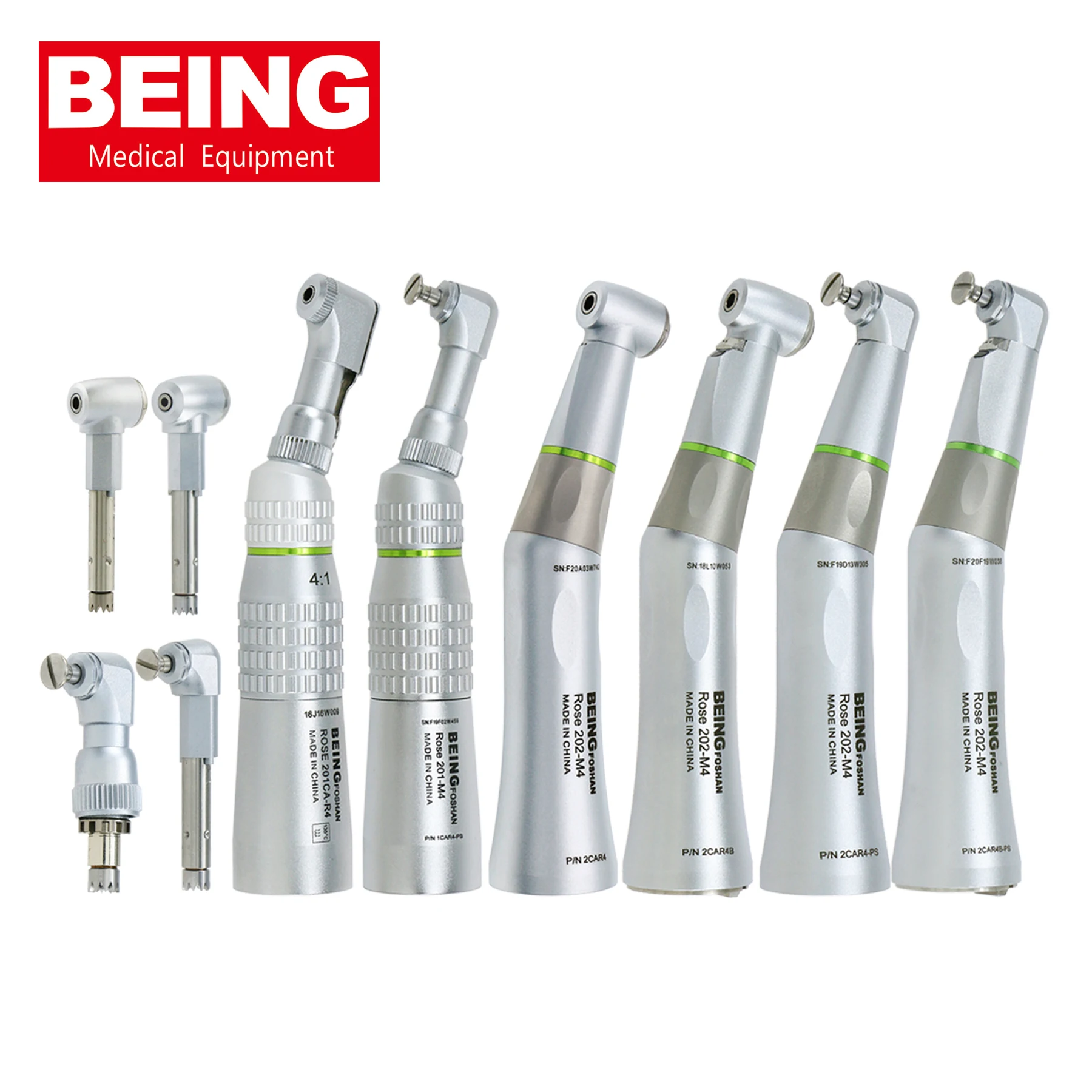 BEING Dental 4:1 Reduction LED Fiber Optic Prophy Screw in Inner Water Push Button Contra Angle Handpiece Fit KaVo INTRA Head
BEING Dental 4:1 Reduction LED Fiber Optic Prophy Screw in Inner Water Push Button Contra Angle Handpiece Fit KaVo INTRA Head