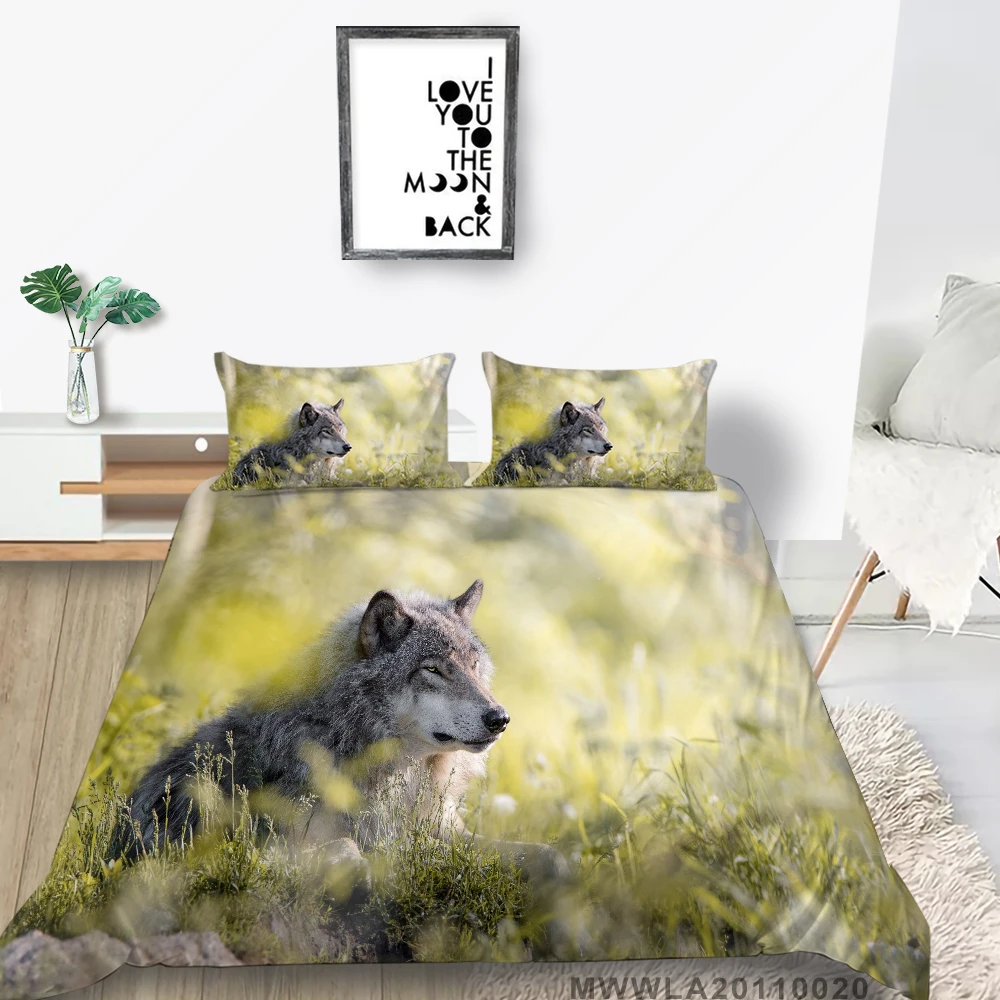 3D Comforter Set King Size Duvet Cover Cool Wolf Printing Bedding Set Pillowcase Single Double Queen King Size 2/3 Pcs Dropship 
3D Comforter Set King Size Duvet Cover Cool Wolf Printing Bedding Set Pillowcase Single Double Queen King Size 2/3 Pcs Dropship